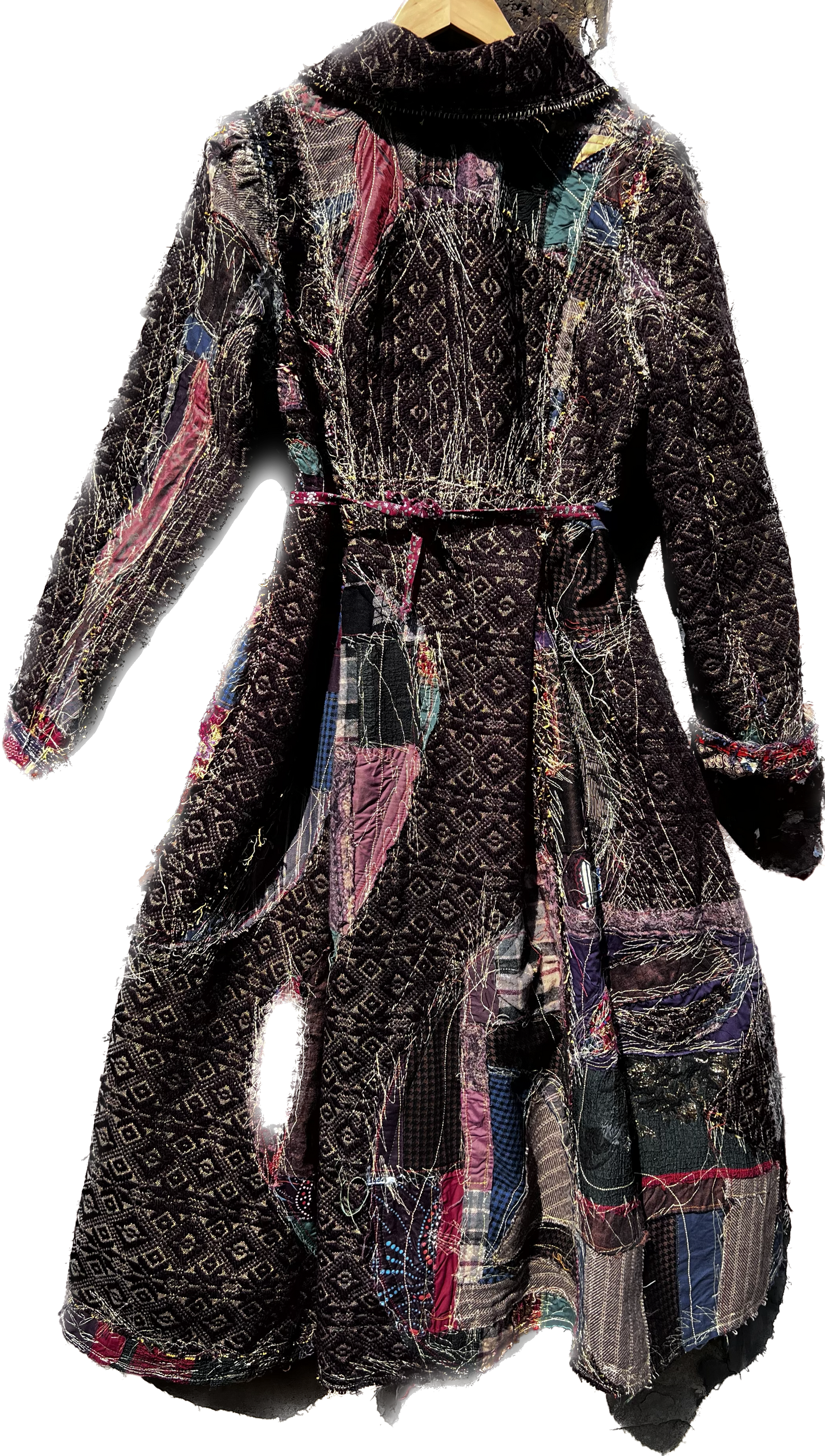 PATCHWORK EMBROIDERED COAT