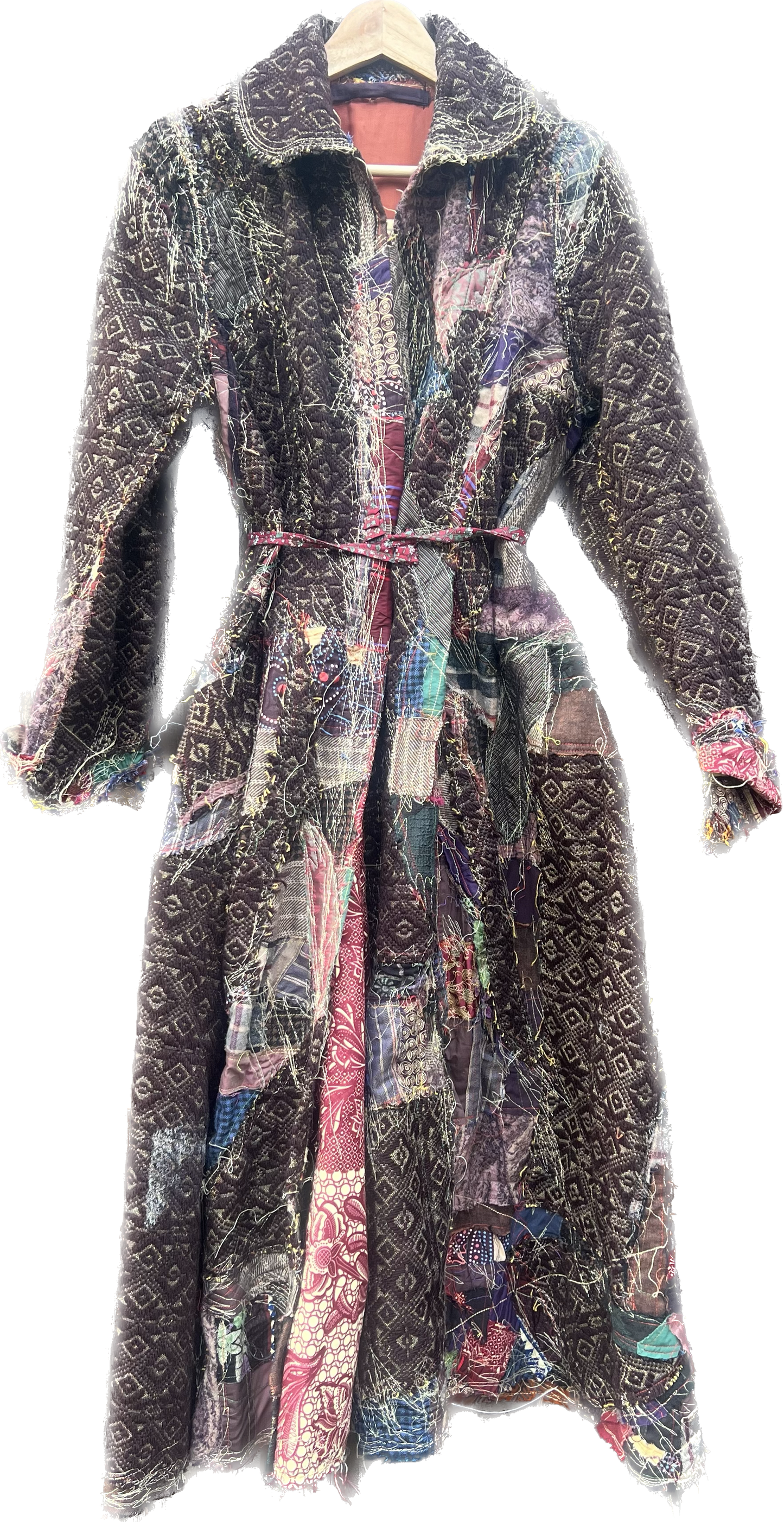 PATCHWORK EMBROIDERED COAT