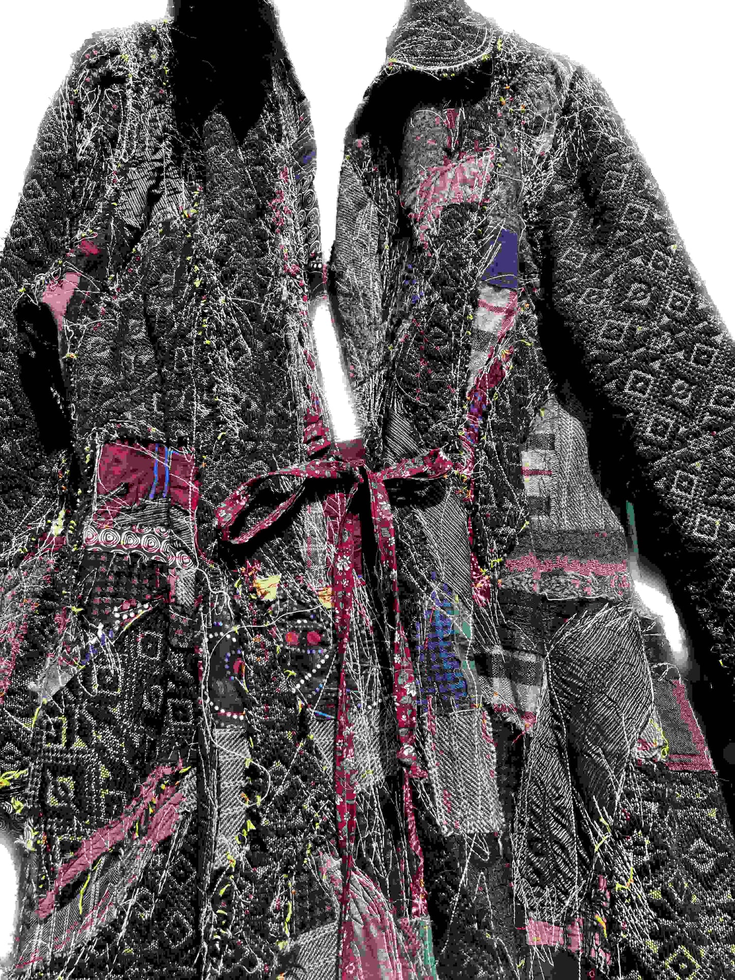 PATCHWORK EMBROIDERED COAT